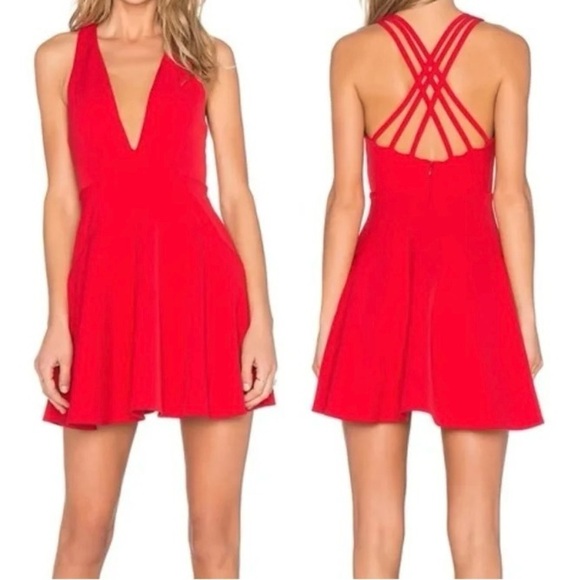 NBD Ride Or Die Mini Dress Red - Picture 1 of 5